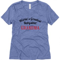 Ladies Relaxed Fit Super Soft Triblend V-Neck Tee