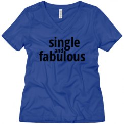 Ladies Relaxed Fit V-Neck Tee