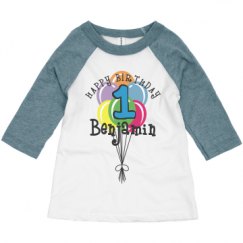 Toddler 3/4 Sleeve Raglan Tee