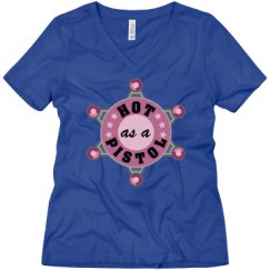 Ladies Relaxed Fit V-Neck Tee