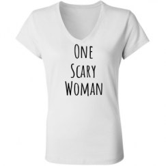 Ladies Slim Fit V-Neck Jersey Tee