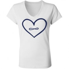 Ladies Slim Fit V-Neck Jersey Tee