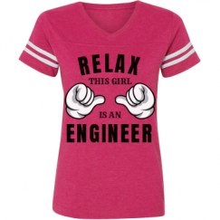 Ladies Relaxed Fit Vintage Sports Tee