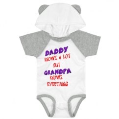 Infant Hooded Raglan Bodysuit with Ears