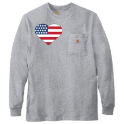 Unisex Carhartt Pocket Long Sleeve Tee