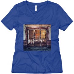 Ladies Relaxed Fit V-Neck Tee