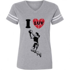 Ladies Relaxed Fit Vintage Sports Tee