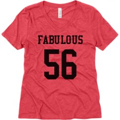 Ladies Relaxed Fit Super Soft Triblend V-Neck Tee