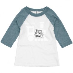 Toddler 3/4 Sleeve Raglan Tee