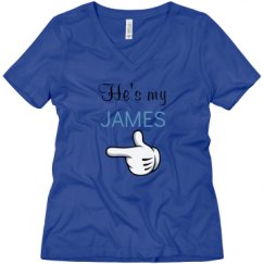 Ladies Relaxed Fit V-Neck Tee