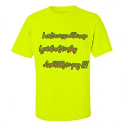 Unisex Ultra Cotton Safety Neon Crewneck Tee