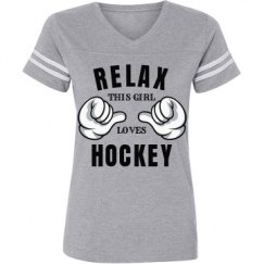 Ladies Relaxed Fit Vintage Sports Tee