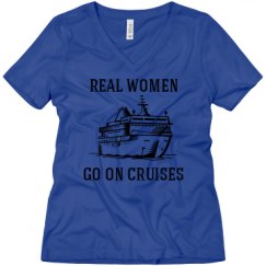 Ladies Relaxed Fit V-Neck Tee