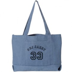 Seaside Cotton Canvas Pigment-Dyed Boat Tote Bag