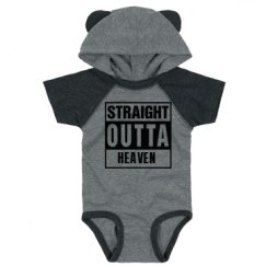 Infant Hooded Raglan Bodysuit with Ears