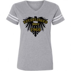 Ladies Relaxed Fit Vintage Sports Tee