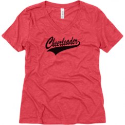 Ladies Relaxed Fit Super Soft Triblend V-Neck Tee