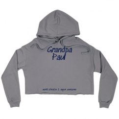 Ladies Relaxed Fit Cropped Fleece Hoodie