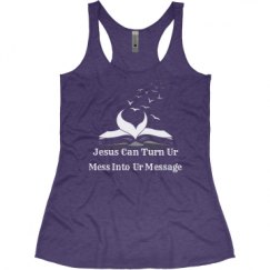 Ladies Slim Fit Super Soft Racerback Triblend Tank