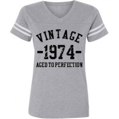 Ladies Relaxed Fit Vintage Sports Tee