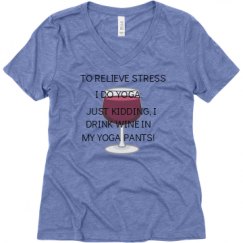 Ladies Relaxed Fit Super Soft Triblend V-Neck Tee