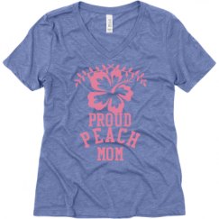 Ladies Relaxed Fit Super Soft Triblend V-Neck Tee