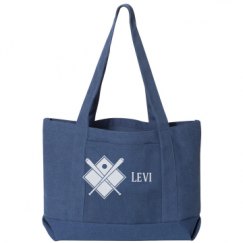 Seaside Cotton Canvas Pigment-Dyed Boat Tote Bag