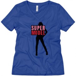 Ladies Relaxed Fit V-Neck Tee