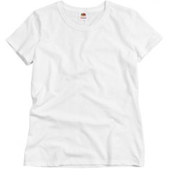 Ladies Semi-Fitted Relaxed Fit Basic Tee