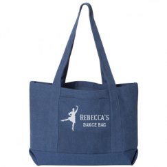 Seaside Cotton Canvas Pigment-Dyed Boat Tote Bag