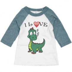 Toddler 3/4 Sleeve Raglan Tee