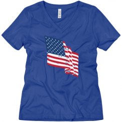 Ladies Relaxed Fit V-Neck Tee