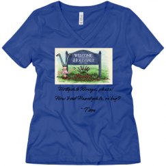 Ladies Relaxed Fit V-Neck Tee