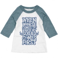 Toddler 3/4 Sleeve Raglan Tee