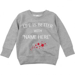 Toddler Crewneck Basic Promo Sweatshirt