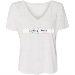 Ladies Flowy Slouchy V-Neck Tee