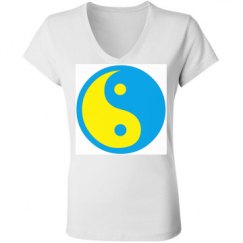 Ladies Slim Fit V-Neck Jersey Tee