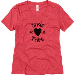 Ladies Relaxed Fit Super Soft Triblend V-Neck Tee