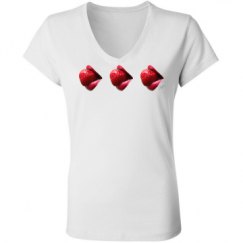 Ladies Slim Fit V-Neck Jersey Tee