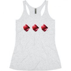 Ladies Slim Fit Super Soft Racerback Triblend Tank