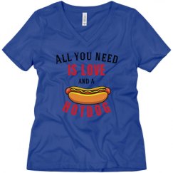 Ladies Relaxed Fit V-Neck Tee