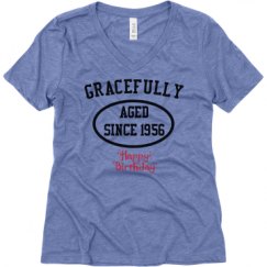 Ladies Relaxed Fit Super Soft Triblend V-Neck Tee