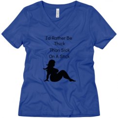 Ladies Relaxed Fit V-Neck Tee