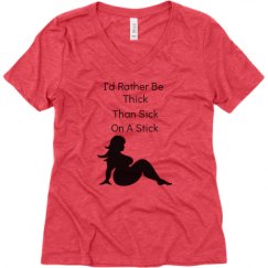 Ladies Relaxed Fit Super Soft Triblend V-Neck Tee