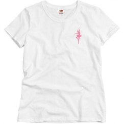 Ladies Semi-Fitted Relaxed Fit Basic Tee