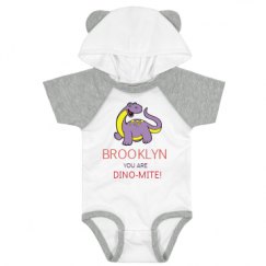 Infant Hooded Raglan Bodysuit with Ears