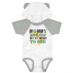 Infant Hooded Raglan Bodysuit with Ears