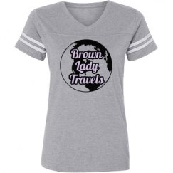 Ladies Relaxed Fit Vintage Sports Tee