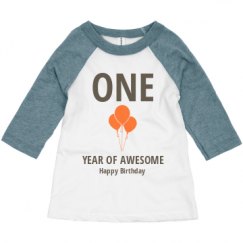 Toddler 3/4 Sleeve Raglan Tee