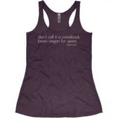 Ladies Slim Fit Super Soft Racerback Triblend Tank